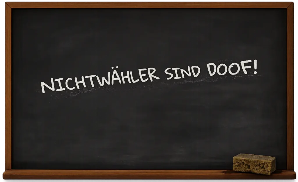 Nichtwähler sind doof!