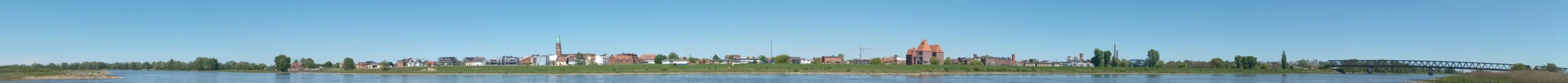 Panorama der Stadt Wittenberge Landesgartenschau LAGA 2027