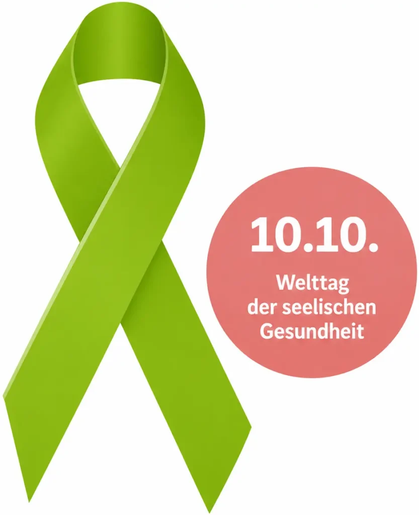 Die Grüne Schleife - 10. 10. Welttag der seelischen Gesundheit